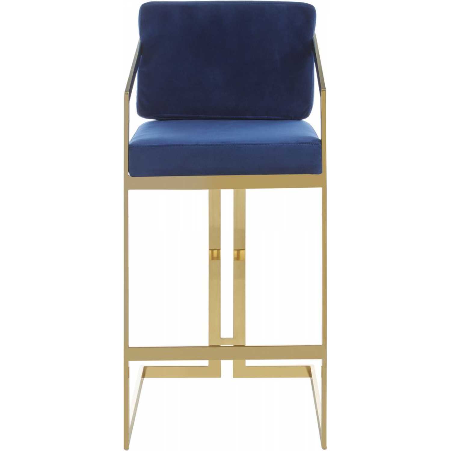 Naken Interiors Stella Bar Chair - Blue